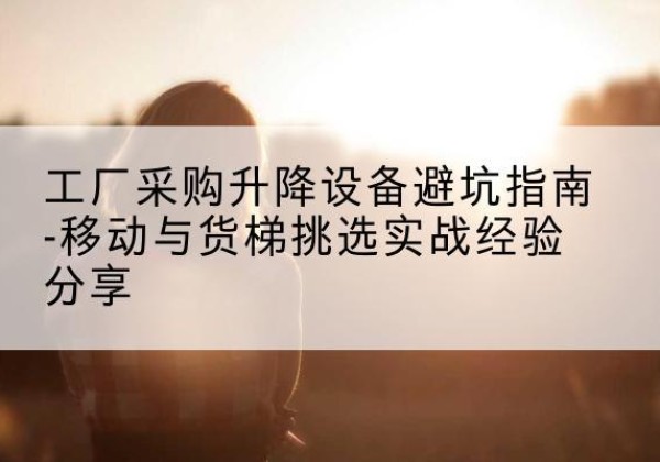 罗山移动式升降机怎么选-工厂采购升降设备避坑指南-移动与货梯挑选实战经验分享